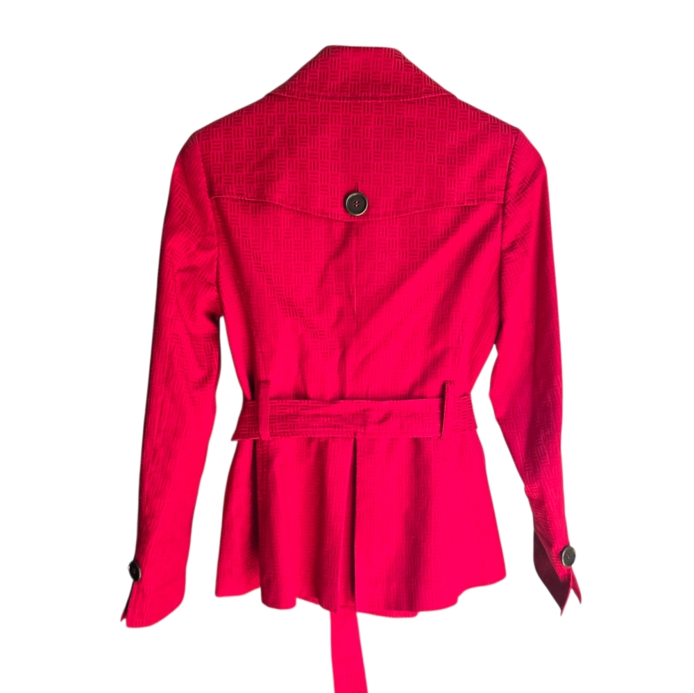Mary Kay By Twinhill Womens Red Trench Coat. Made exclusively for Mary Kay - Picture 2 of 16